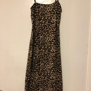 Leopard midi dress